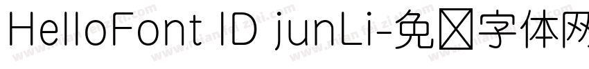 HelloFont ID junLi字体转换